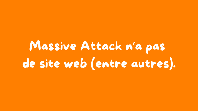 Massive Attack envoi du lourd